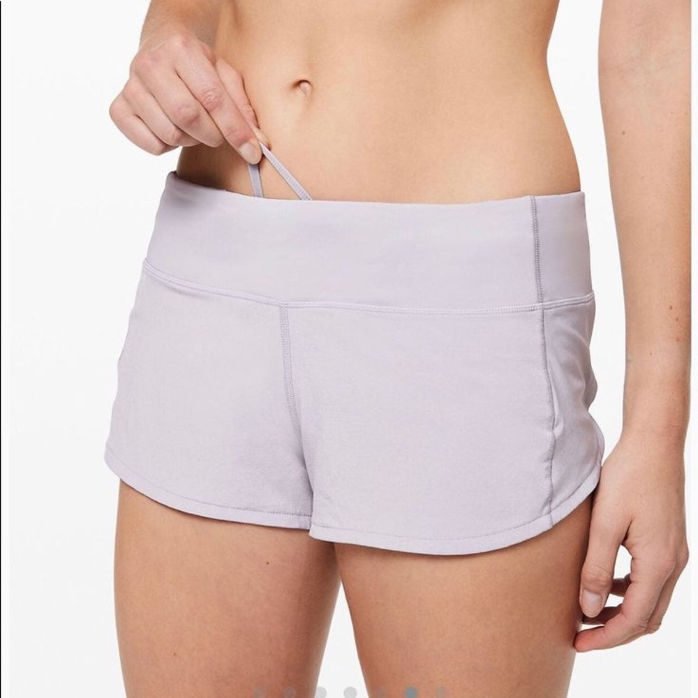 Lilac speed up lululemon shorts